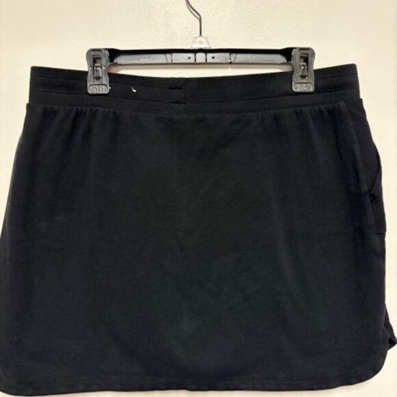 CROFT & BARROW STRETCH WOMEN 100% COTTON BLACK SKORT. SZ. L - Picture 3 of 3